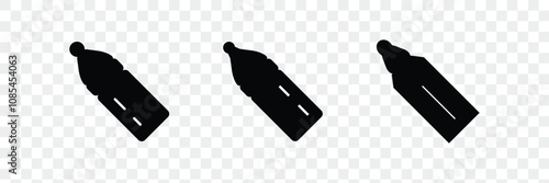 Baby bottle icon vector set. Kids toys . illustration sign collection. child symbol or logo.