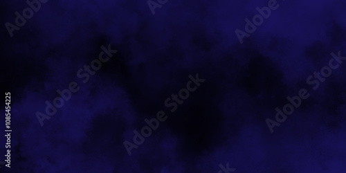 Abstract dark blue watercolor cloudiness, mist, or smog background. Dark navy blue sky with black background and blurred pattern. Vivid textured aquarelle painted art design background.	
