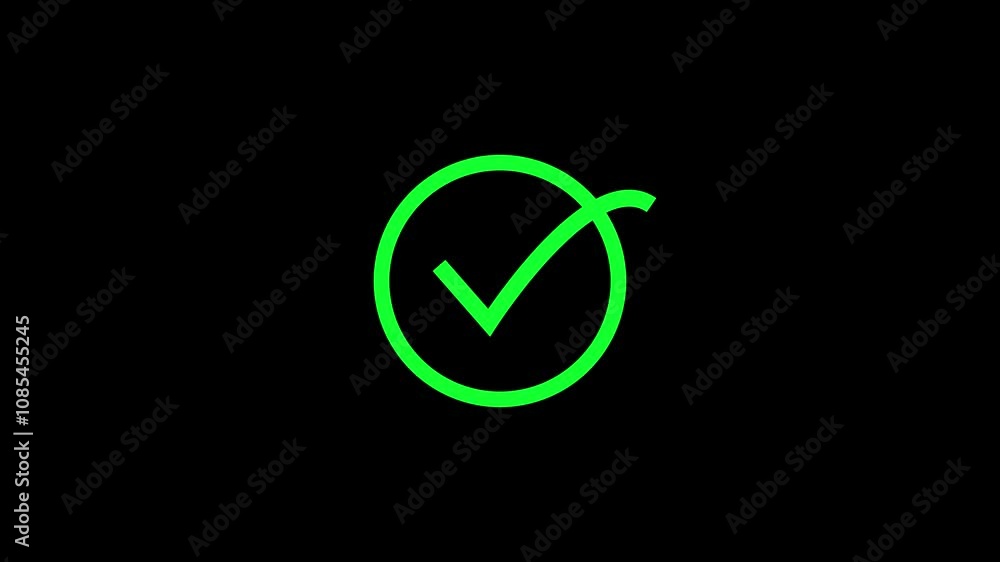checkmark icon animation . checkmark icon animation .