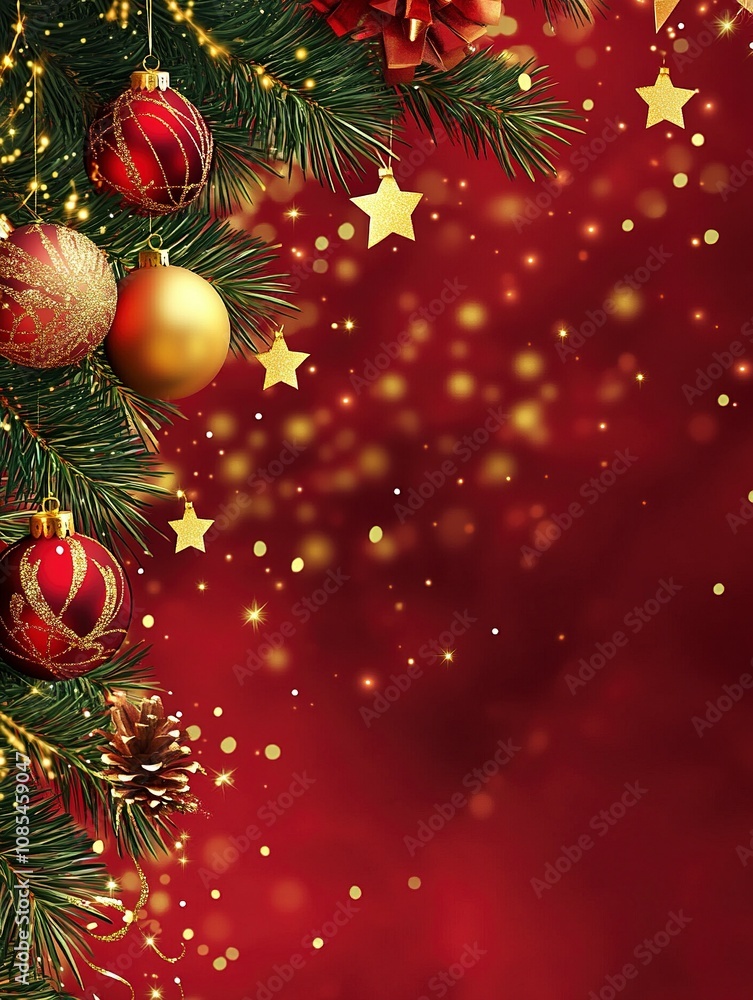 Luxury background for a new year banner, HD, Realistic. Copy space. Generative ai Luxury background for a new year banner, HD, Realistic. Copy space. Generative ai