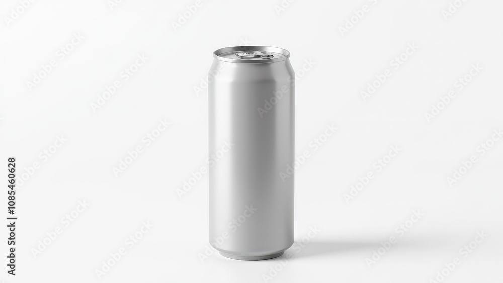 Sleek and professional soda can mockup with a smooth aluminum finish, blank surface, and visible top details, perfect for product displays. Sleek and professional soda can mockup with a smooth aluminum finish, blank surface, and visible top details, perfect for product displays.