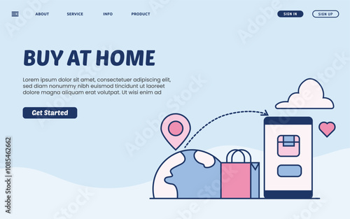 Buy At Home Landing Page