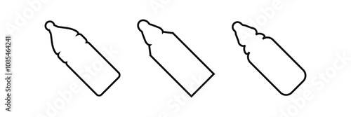 feeding bottle icon, baby symbol, milk bottle icon