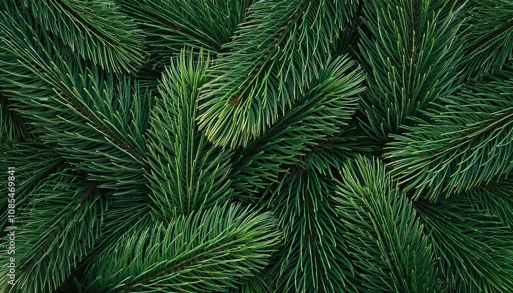 Background of Christmas tree branches. Happy New Year green theme background. 3d rendering. Background of Christmas tree branches. Happy New Year green theme background. 3d rendering.