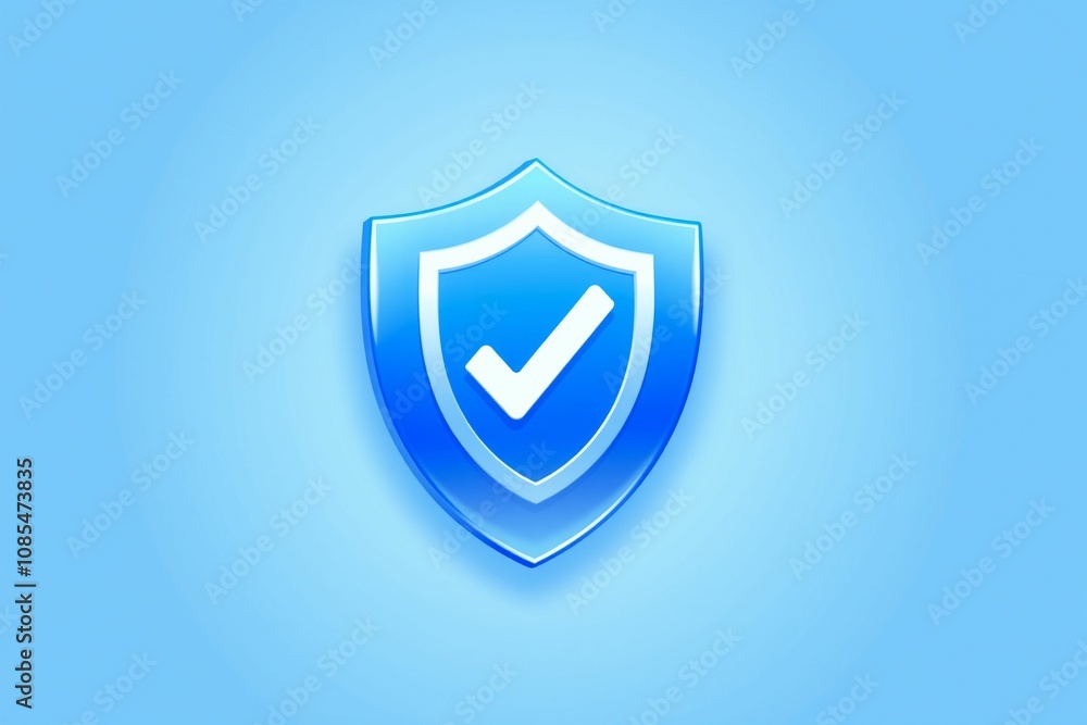 3D Blue Shield Icon with Checkmark.generative AI
3D Blue Shield Icon with Checkmark.generative AI