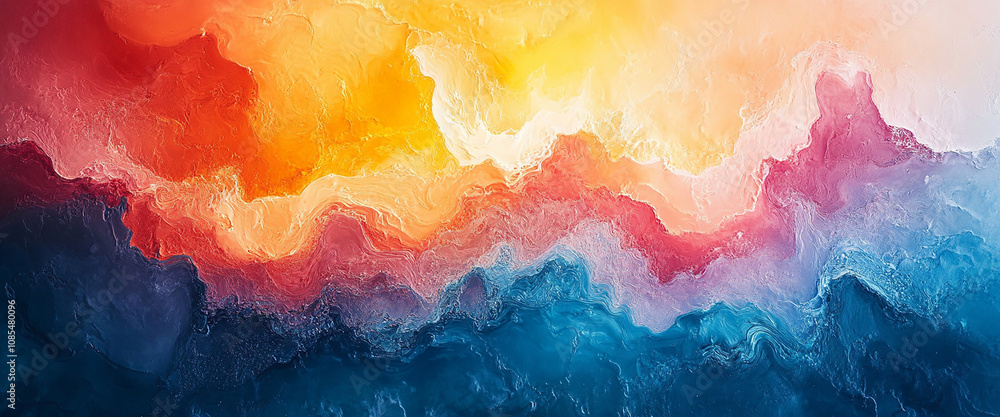 Fototapeta premium Colorful textured abstract painting 