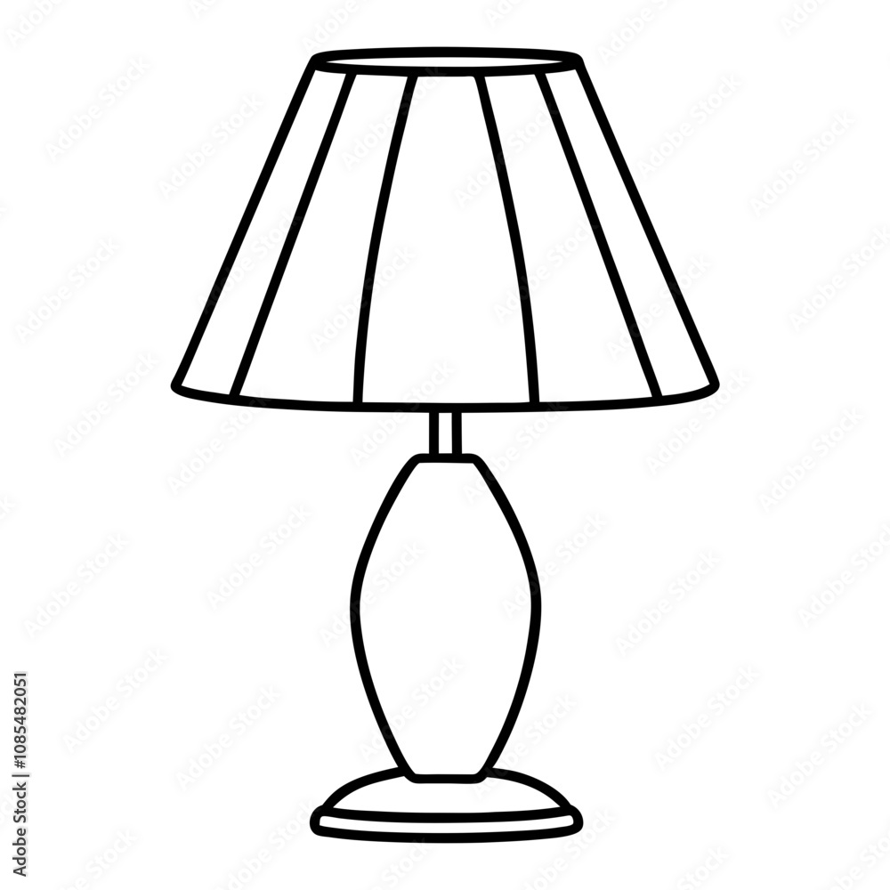 black and white illustration of a lamp. silhouette vector illustration black and white illustration of a lamp. silhouette vector illustration