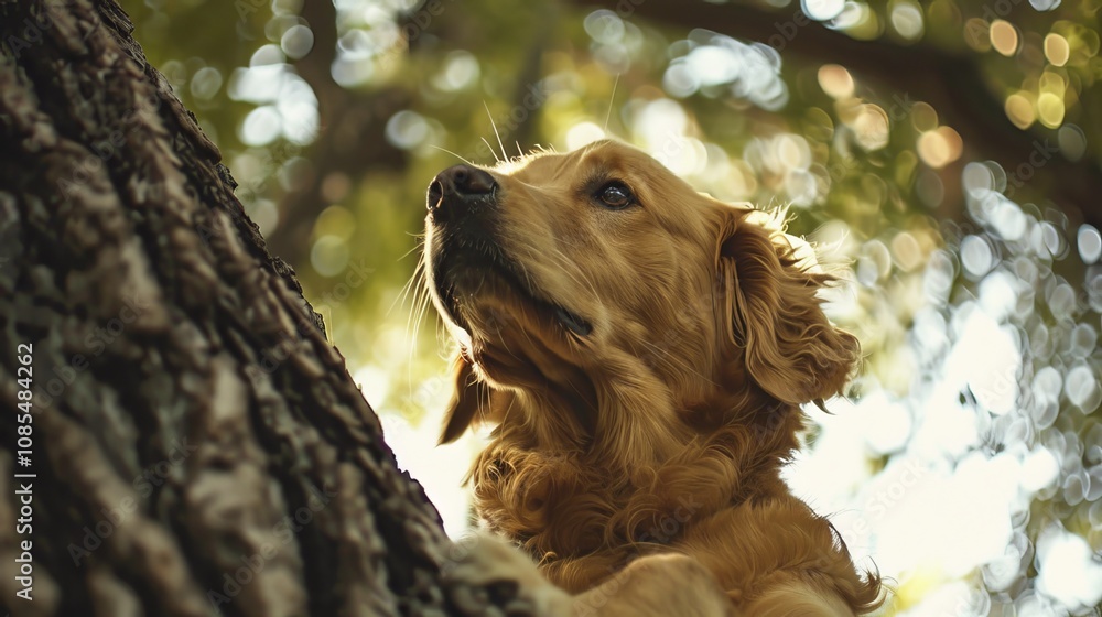 Obraz premium tree and dog