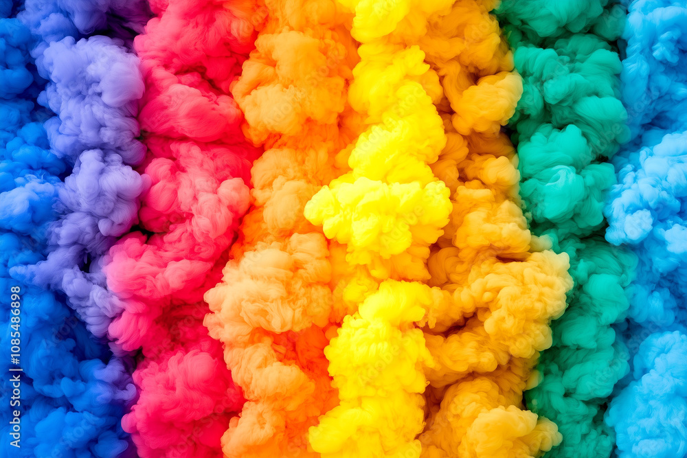 Vibrant Colorful Explosion of Smoke in Rainbow Hues Creating a Striking Visual Display Perfect for Artistic and Creative Projects Vibrant Colorful Explosion of Smoke in Rainbow Hues Creating a Striking Visual Display Perfect for Artistic and Creative Projects