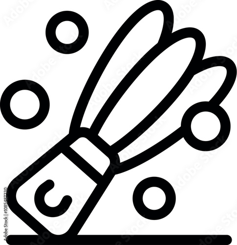 Juggling clubs icon representing performing arts, circus entertainment, and skillful manipulation, ideal for visual projects related to talent, dexterity, and showmanship