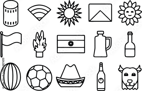 set of icons for spa