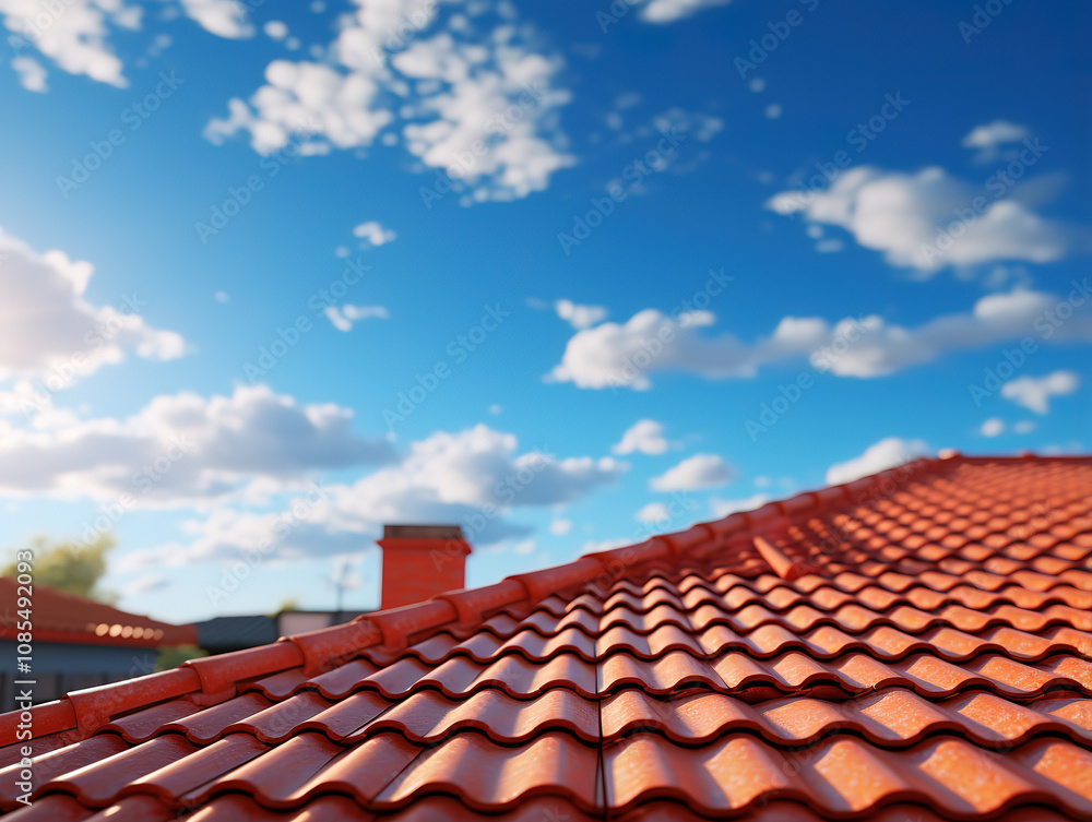 Fototapeta premium Unbelievable Low angle view of building roof against sky