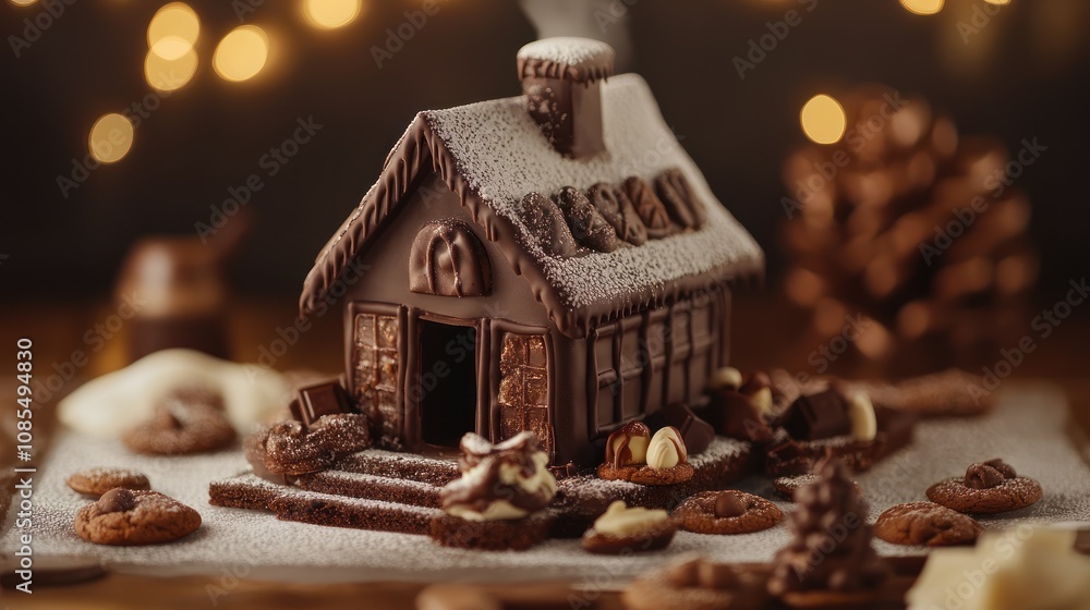 Chocolate Gingerbread House Chocolate Gingerbread House