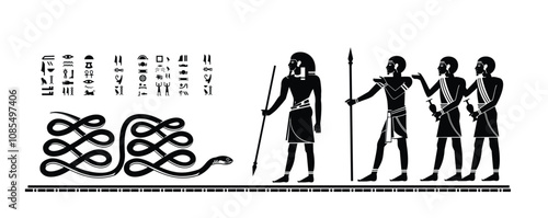 ancient egyptian mythology stories on tomb walls. the dread serpent apep