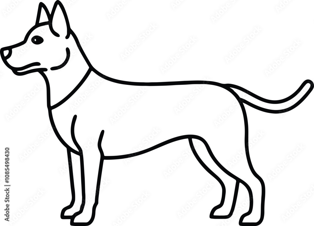 vector illustration of a dog vector illustration of a dog