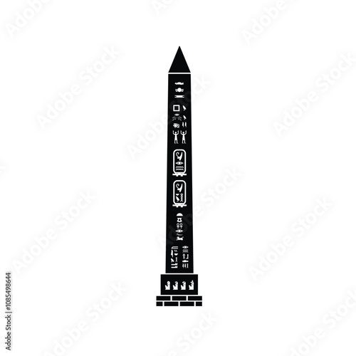 Obelisk, symbol of kingship, 
ancient egyptian monuments containing past history and culture
