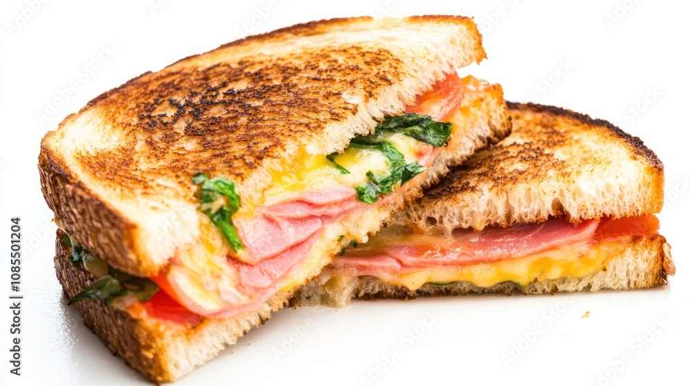 Grilled Cheese Sandwich with Ham and Tomato Grilled Cheese Sandwich with Ham and Tomato