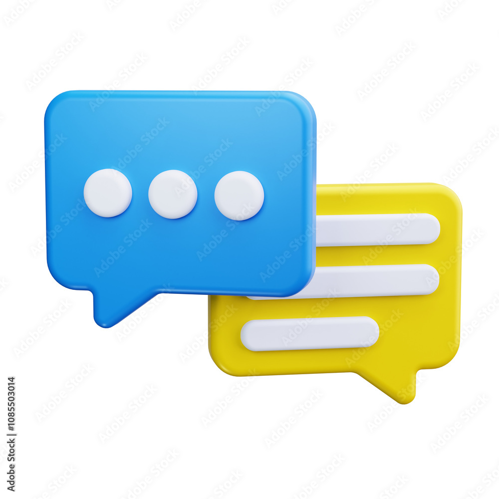 Comment Bubble 3d Render Icons Comment Bubble 3d Render Icons