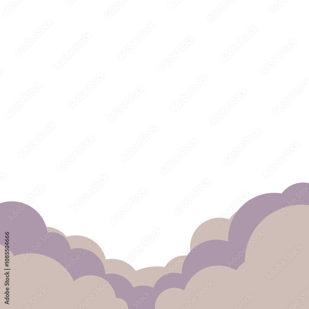 Cloud frame border, PNG file no background Cloud frame border, PNG file no background