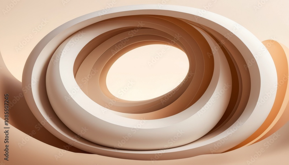 Smooth abstract composition with layered curves and soft neutral tones for modern design Smooth abstract composition with layered curves and soft neutral tones for modern design