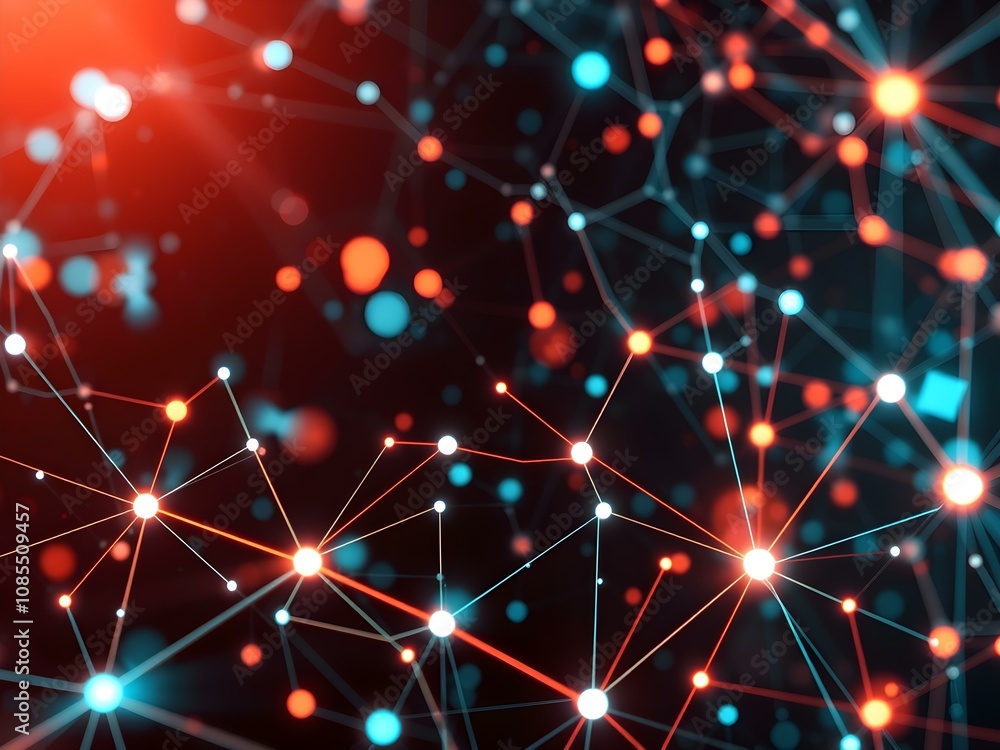 Sci-fi digital background with abstract connections, perfect for visualizing neural networks and AI data processes. Sci-fi digital background with abstract connections, perfect for visualizing neural networks and AI data processes.