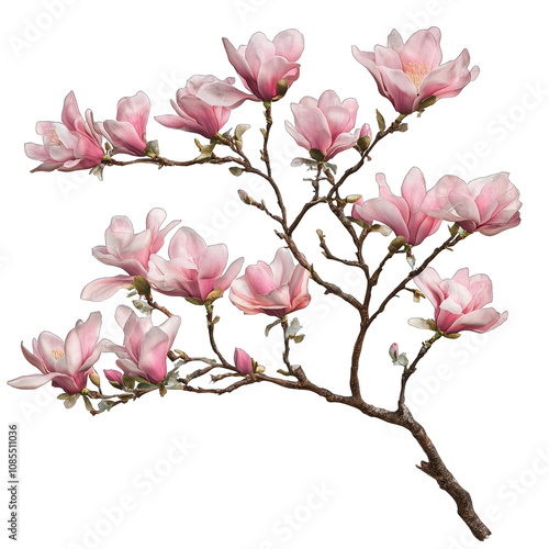 pink magnolia flowers