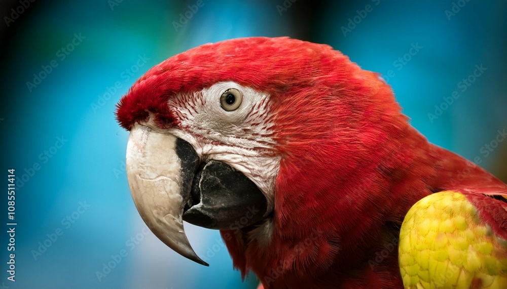 red and yellow parrot