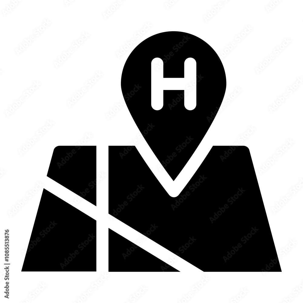 Obraz premium address icon