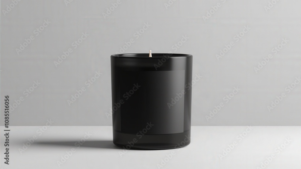 Elegant candle jar mockups featuring matte black jars with blank labels, ideal for showcasing sophisticated branding. Elegant candle jar mockups featuring matte black jars with blank labels, ideal for showcasing sophisticated branding.