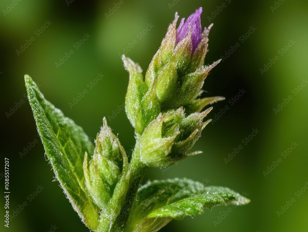 Detailed Macro Shot of Lavender Stem Natural Setting Botanical Close-Up Floral Concept for Nature Lovers Detailed Macro Shot of Lavender Stem Natural Setting Botanical Close-Up Floral Concept for Nature Lovers