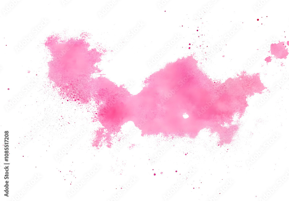 Fototapeta premium pink watercolor background abstract texture with color splash design