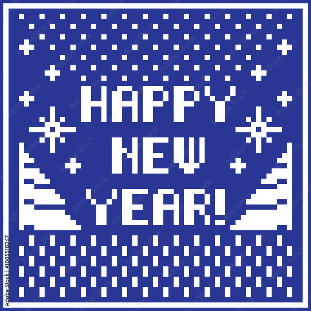 Fototapeta premium Seamless knitting vector pattern for winter holidays, Christmas and New Year background. 