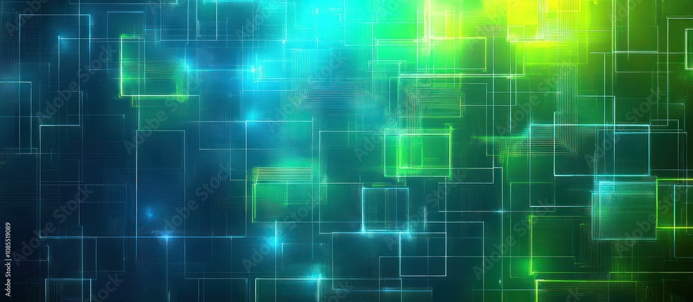 Abstract digital background with glowing shapes. Abstract digital background with glowing shapes.