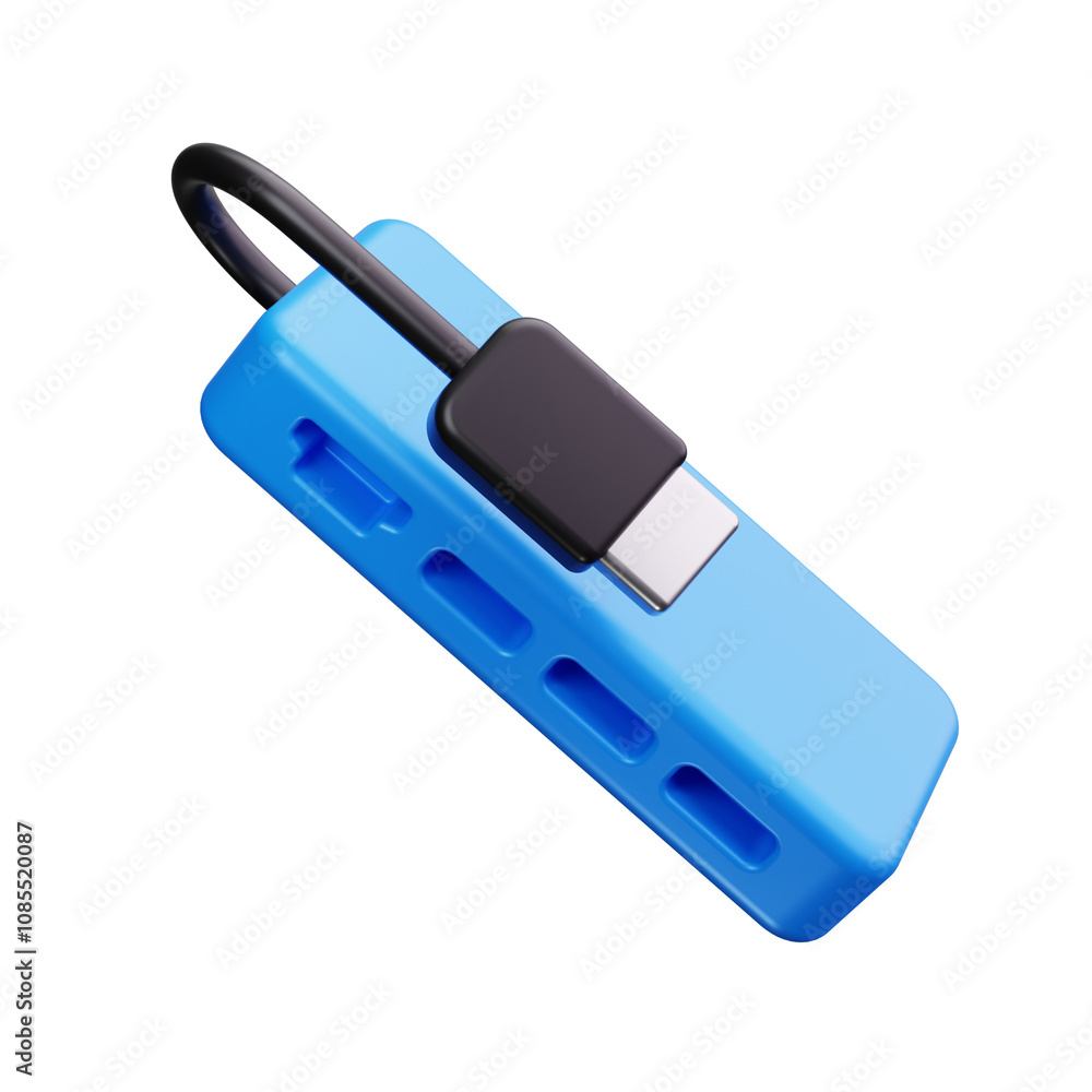 USB Hub 3d Render Icons USB Hub 3d Render Icons