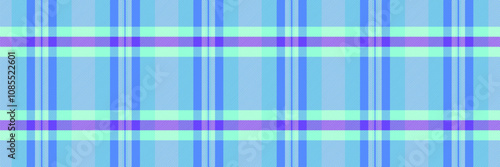 Mint fabric textile texture, up pattern background check. Micro tartan plaid vector seamless in blue and mint colors.