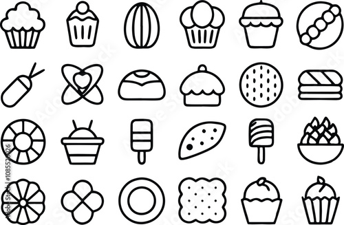 set of food icons