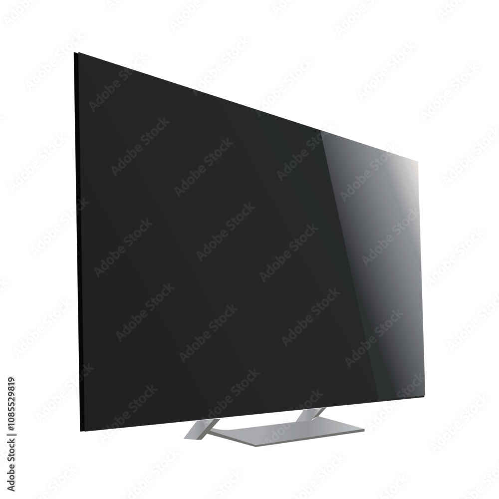 Realistic smart tv screen mockup Realistic smart tv screen mockup