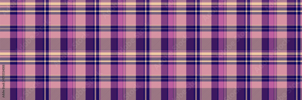 Idyllic plaid pattern texture, row background vector seamless. Living room textile check fabric tartan in orange and pink colors. Idyllic plaid pattern texture, row background vector seamless. Living room textile check fabric tartan in orange and pink colors.