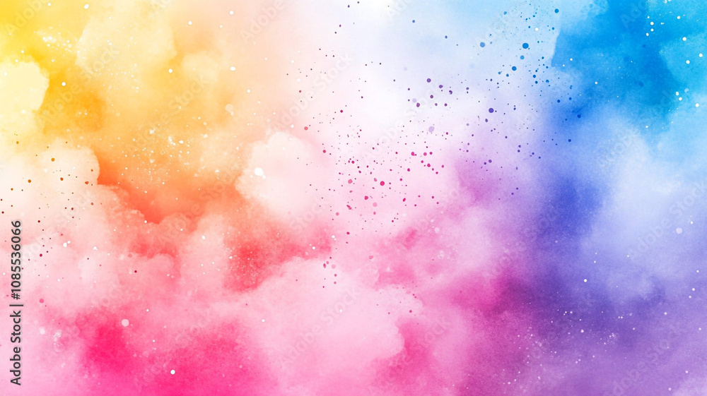 Colorful abstract background with vibrant hues of pink, blue, yellow, and purple blending together Colorful abstract background with vibrant hues of pink, blue, yellow, and purple blending together