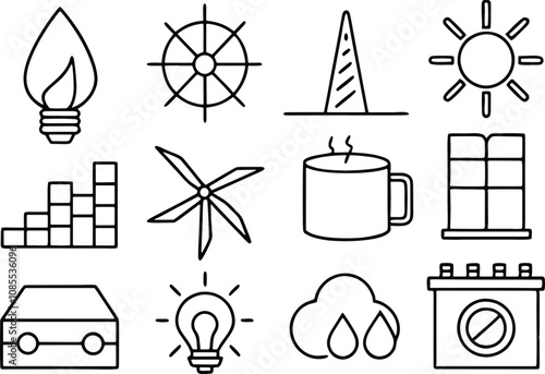set of icons