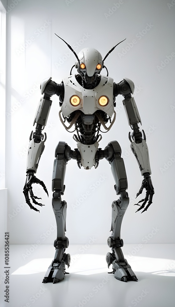 Titan Robotic insect in studio with copy space Titan Robotic insect in studio with copy space