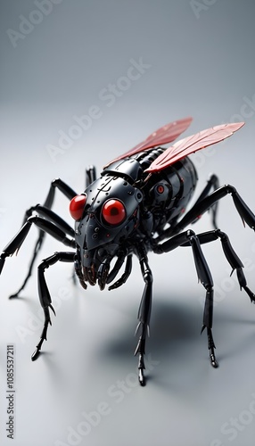 Titan Robotic insect in studio with copy space photo