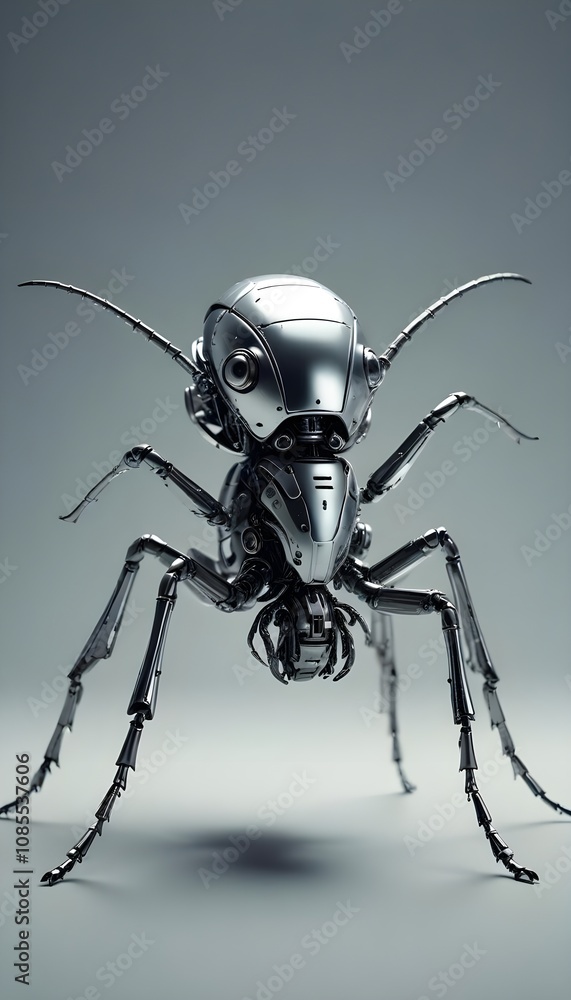 Titan Robotic insect in studio with copy space Titan Robotic insect in studio with copy space