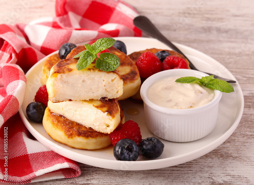 fluffy ricotta souffle pancakes