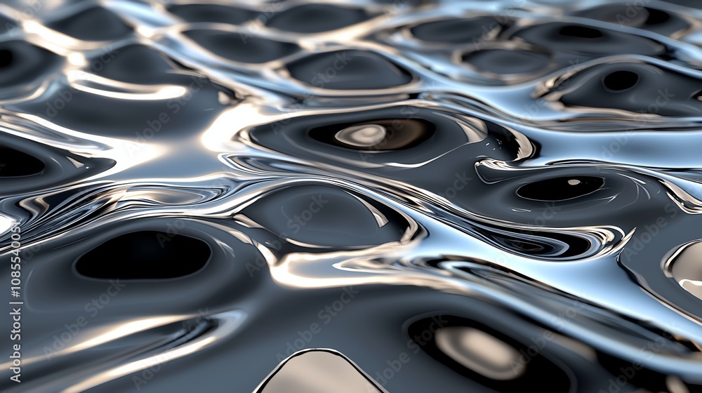 Abstract metallic liquid texture background Abstract metallic liquid texture background