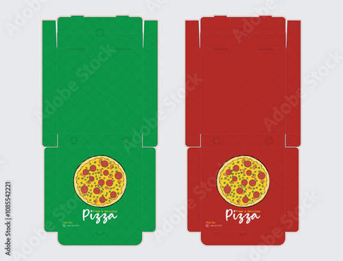 Pizza Box Design, Pizza Packaging Design, Pizza Box Design Template,Ready For Print.