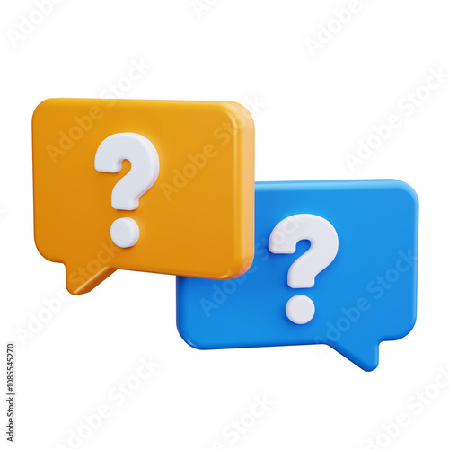Question Mark 3d Render Icons