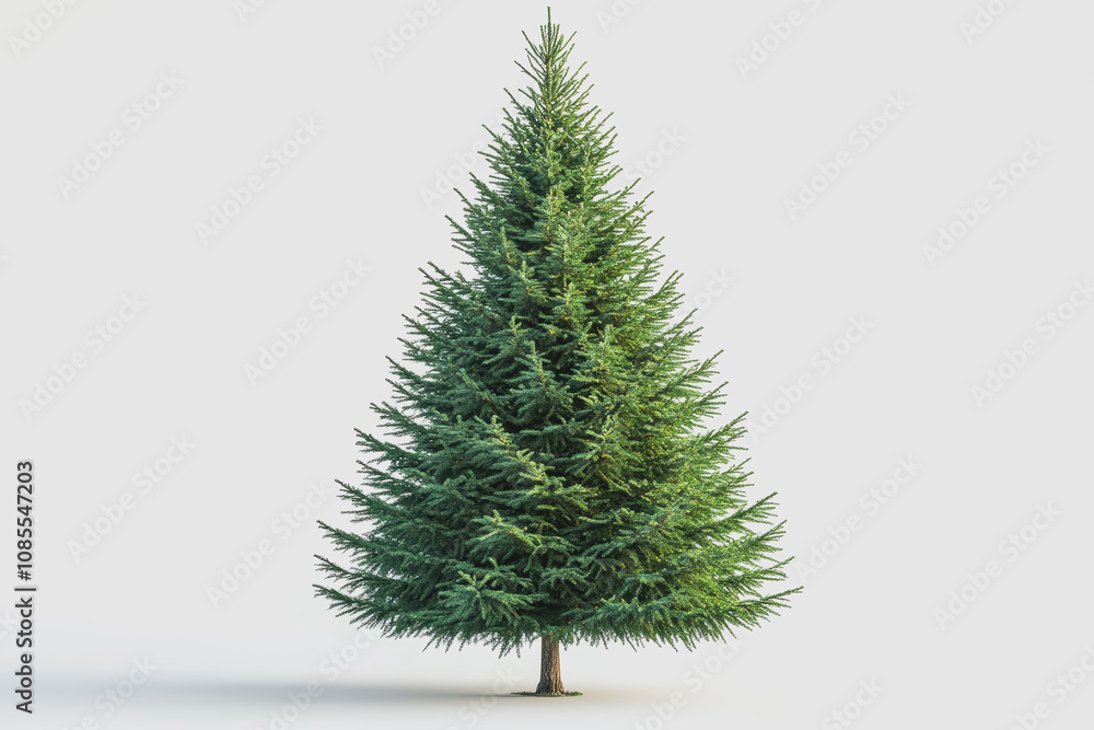 Christmas Tree Isolated on White Background Perfect for Holiday Decorations and Seasonal Designs Christmas Tree Isolated on White Background Perfect for Holiday Decorations and Seasonal Designs