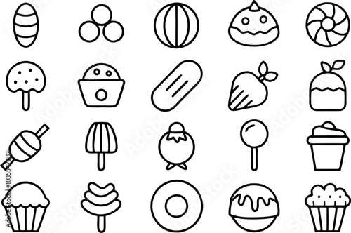 set of different kinds of food