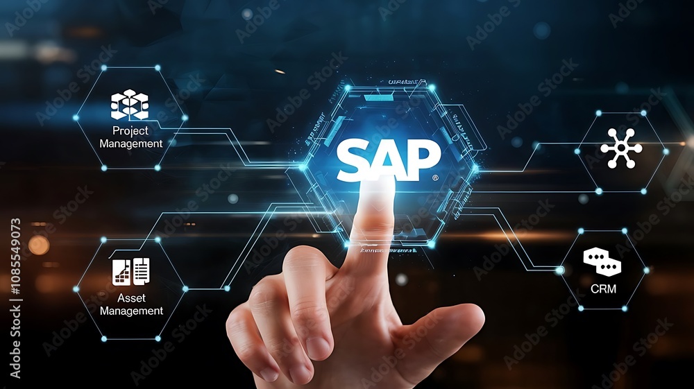 businessman pressing virtual button SAP, cloud computing concept, cloud technology, Saas, Paas, Iaas. AWS Services
businessman pressing virtual button SAP, cloud computing concept, cloud technology, Saas, Paas, Iaas. AWS Services